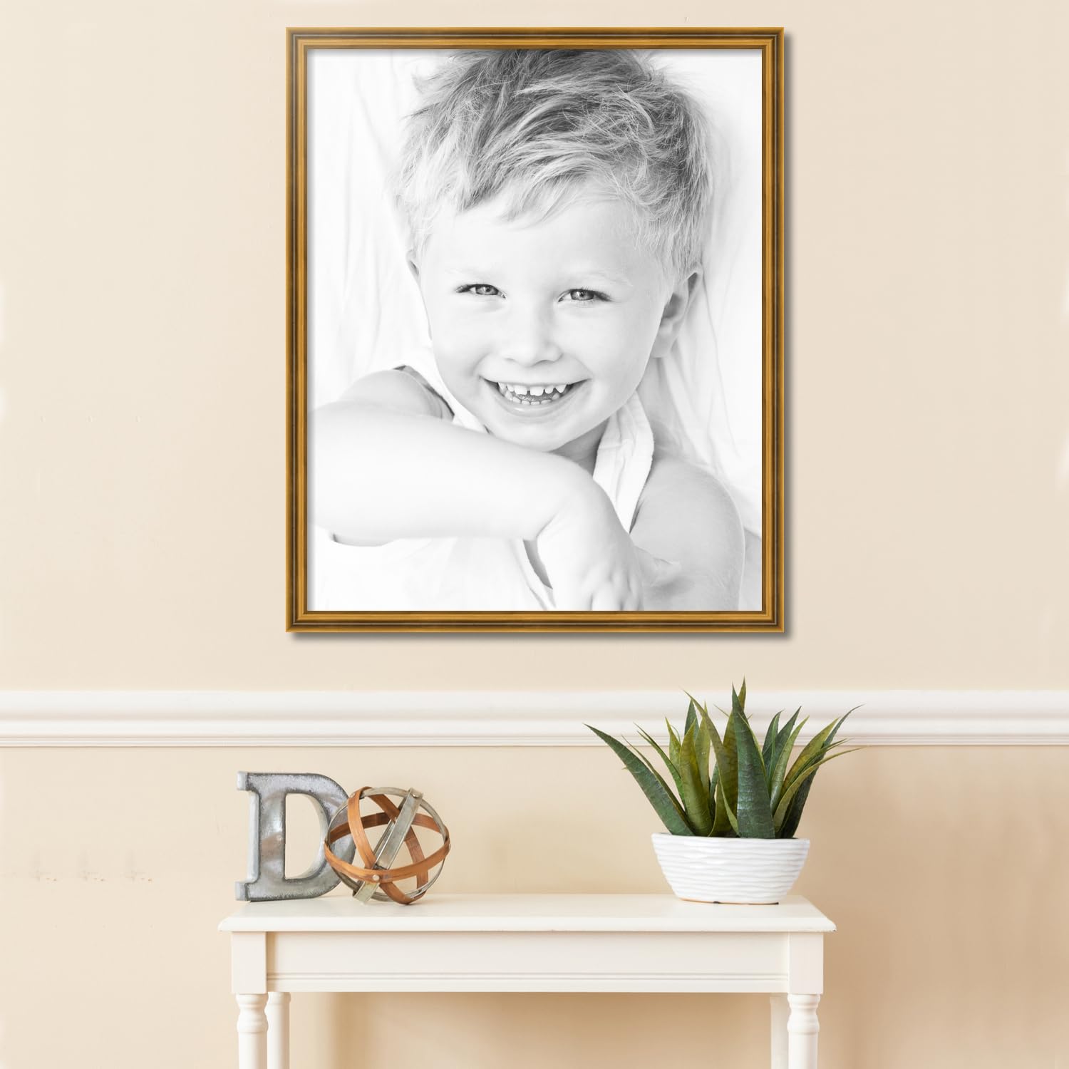 Amazon.co.jp: ArtToFrames 26x32インチ ゴールド写真フレーム この